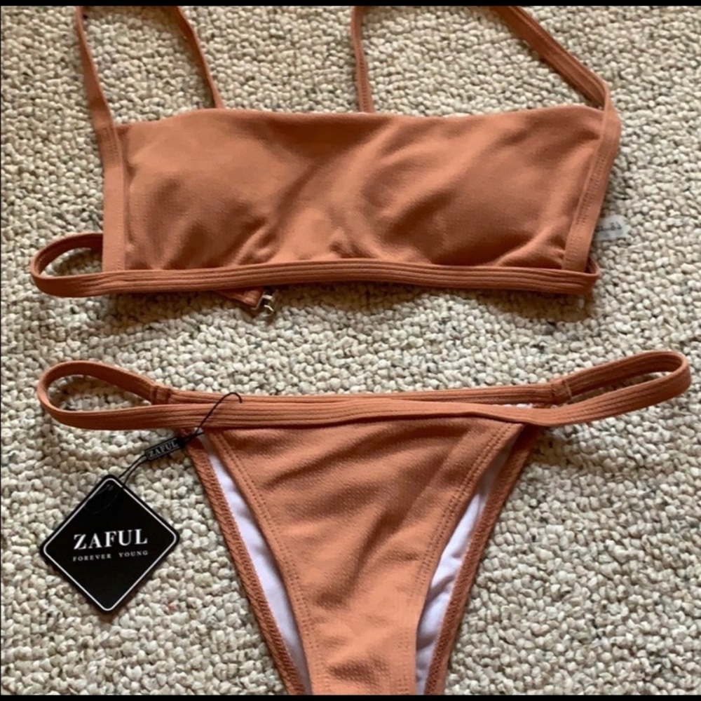 Shein Burnt Orange Bikini Set